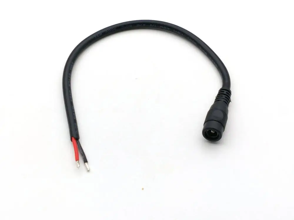 10 шт. 2 1 мм/2 5 мм x розетка питания постоянного тока 18AWG кабель 27 см|Соединители| |