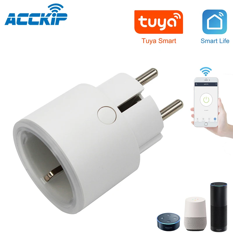 ACCKIP умный дом штекер Wifi Tuya управление работа с Alexa Голосовое Германия Нидерланды