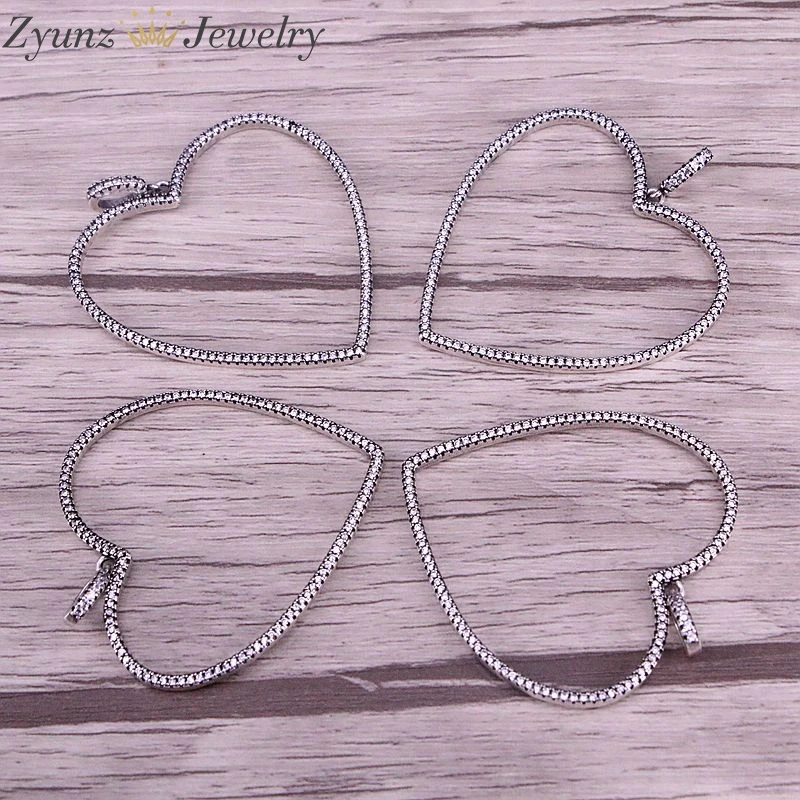 3 шт. 42*44 мм искусственная подвеска с микрозакрепкой цвет под старину