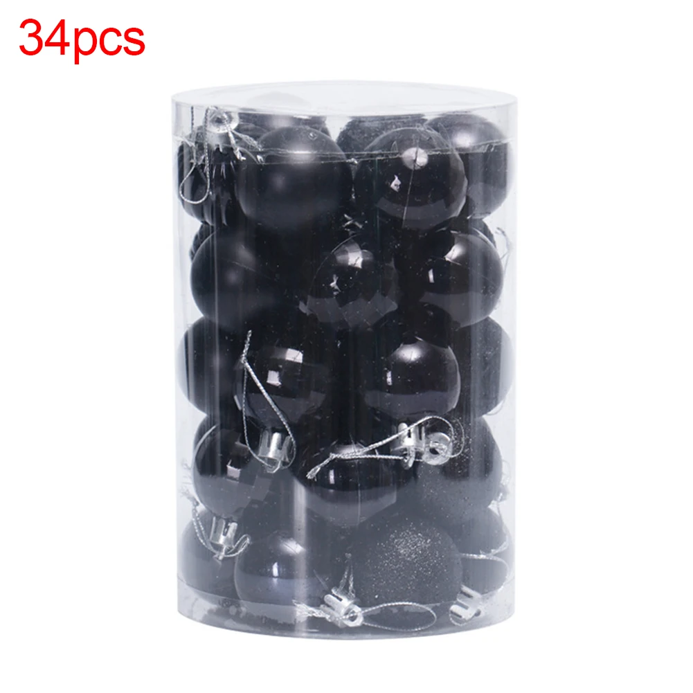 

34Pcs Plated Christmas Ball Bauble Hanging DIY Xmas Tree Ornament Home Party Xmas Decoration