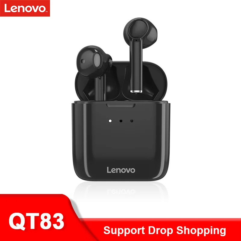 

TWS Original Lenovo QT83 Headphones Wireless Bluetooth Earphones With Mic Large Battery Earbuds Hands-free HIFI Sports Headset