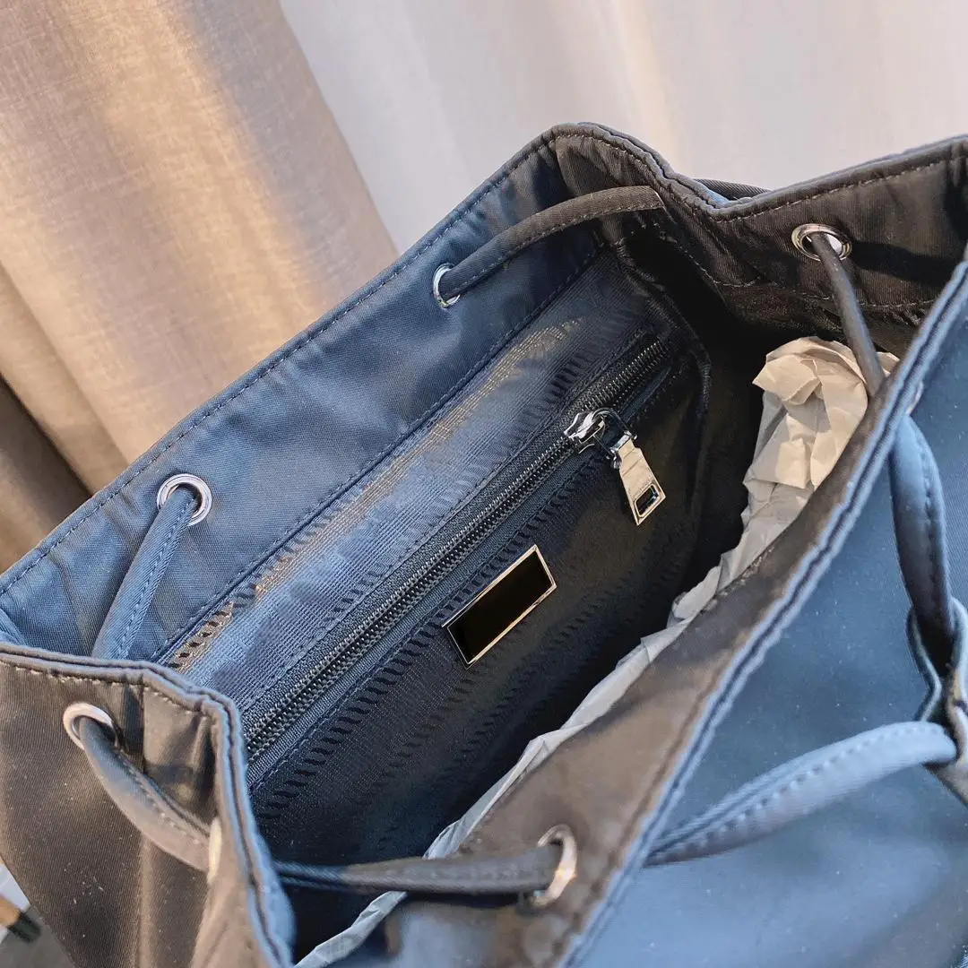 

Men's women's black nylon canvas waterproof backpack fashion casual retro sports outdoor fitness rock climbing spring and summer