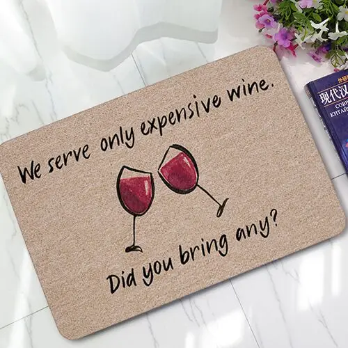 Забавный шалость шутка слово шаблон печати абсорбирующий войлочный коврик под