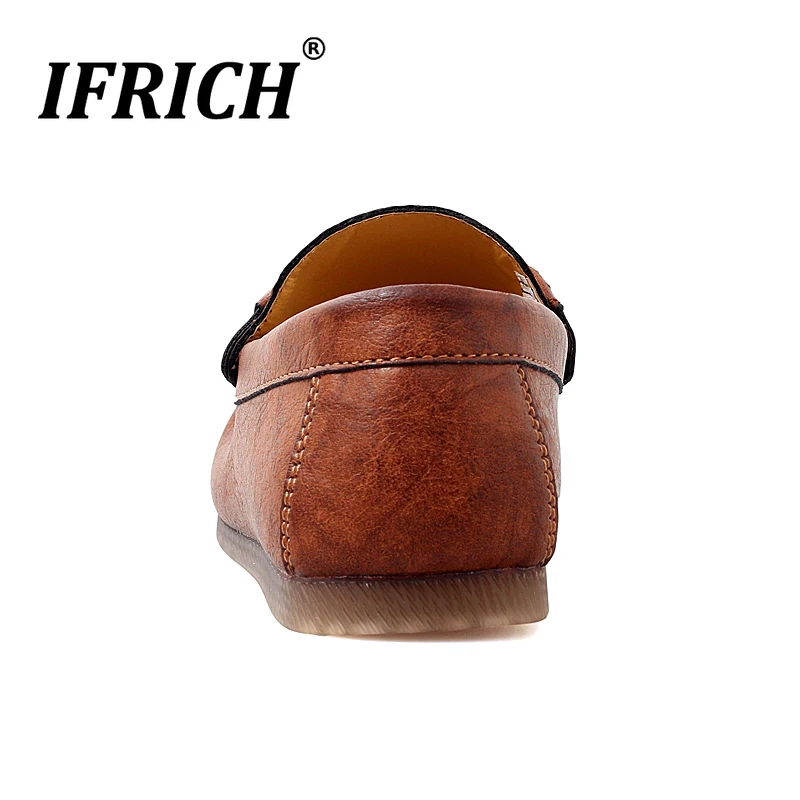 Ifrich/брендовые лоферы; мужские повседневные кроссовки на плоской подошве; мужская повседневная обувь; Мягкие Мокасины для вождения ручной работы; мужские черные лоферы с кисточками
