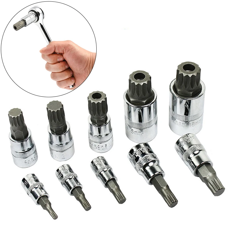 Набор инструментов для ремонта автомобиля XZN треугольные сверла с храповым