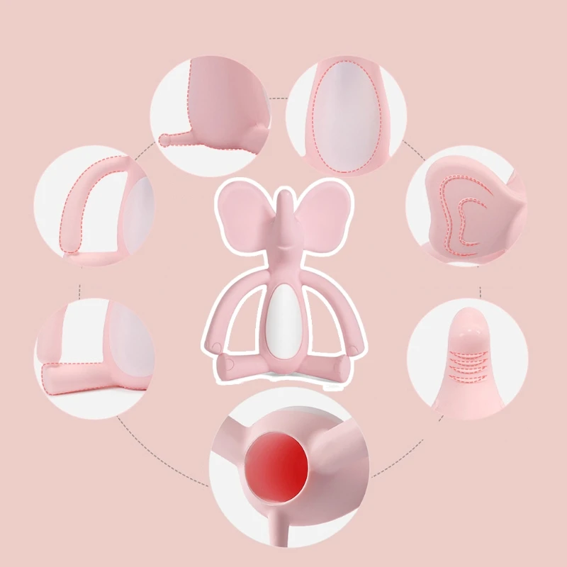 

1 Pc Baby Silicone Teether Cartoon Elephant Teething Toy Infant Comfort Toys Baby Teether