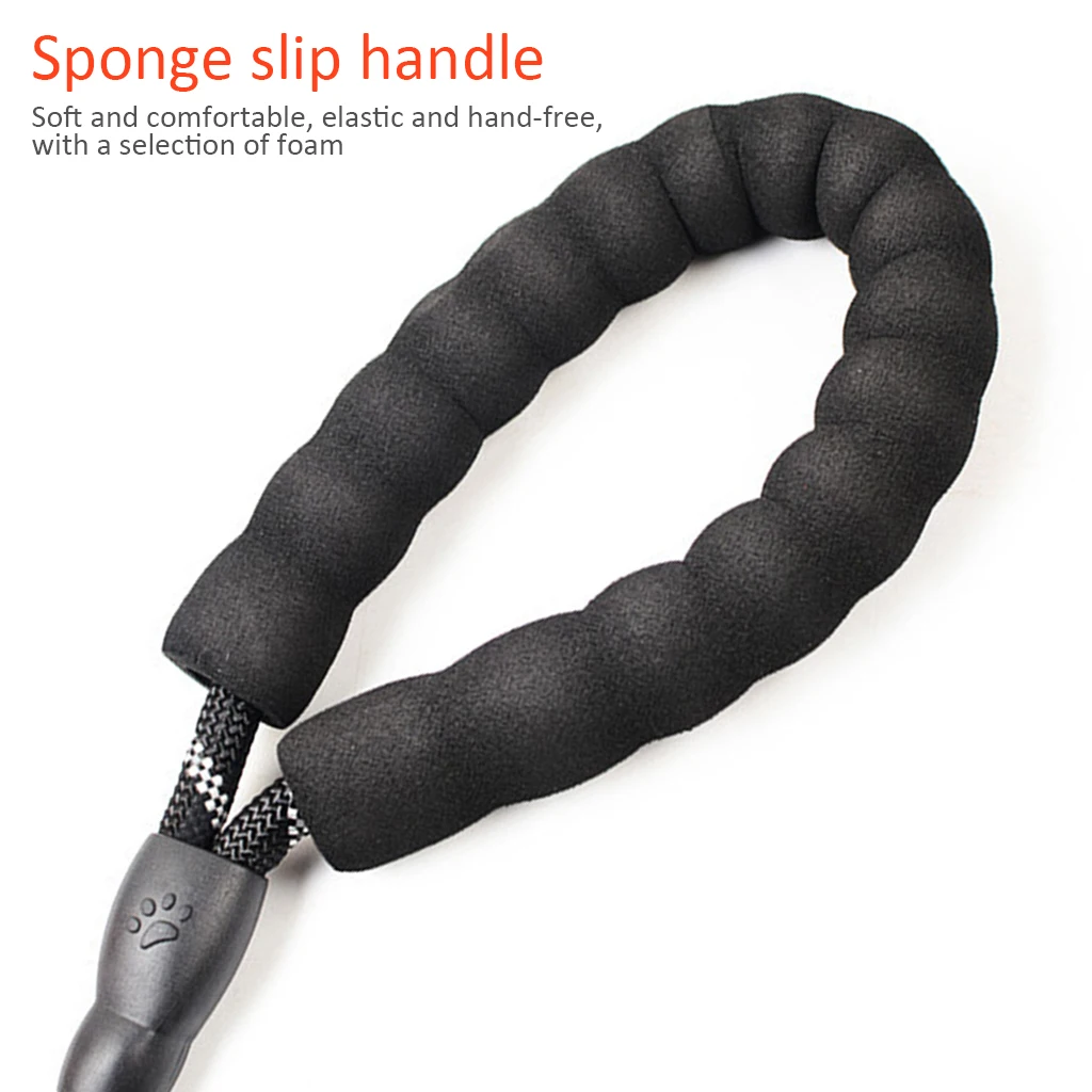 Качественный толстый нейлоновый собачий поводок удобный Светоотражающий