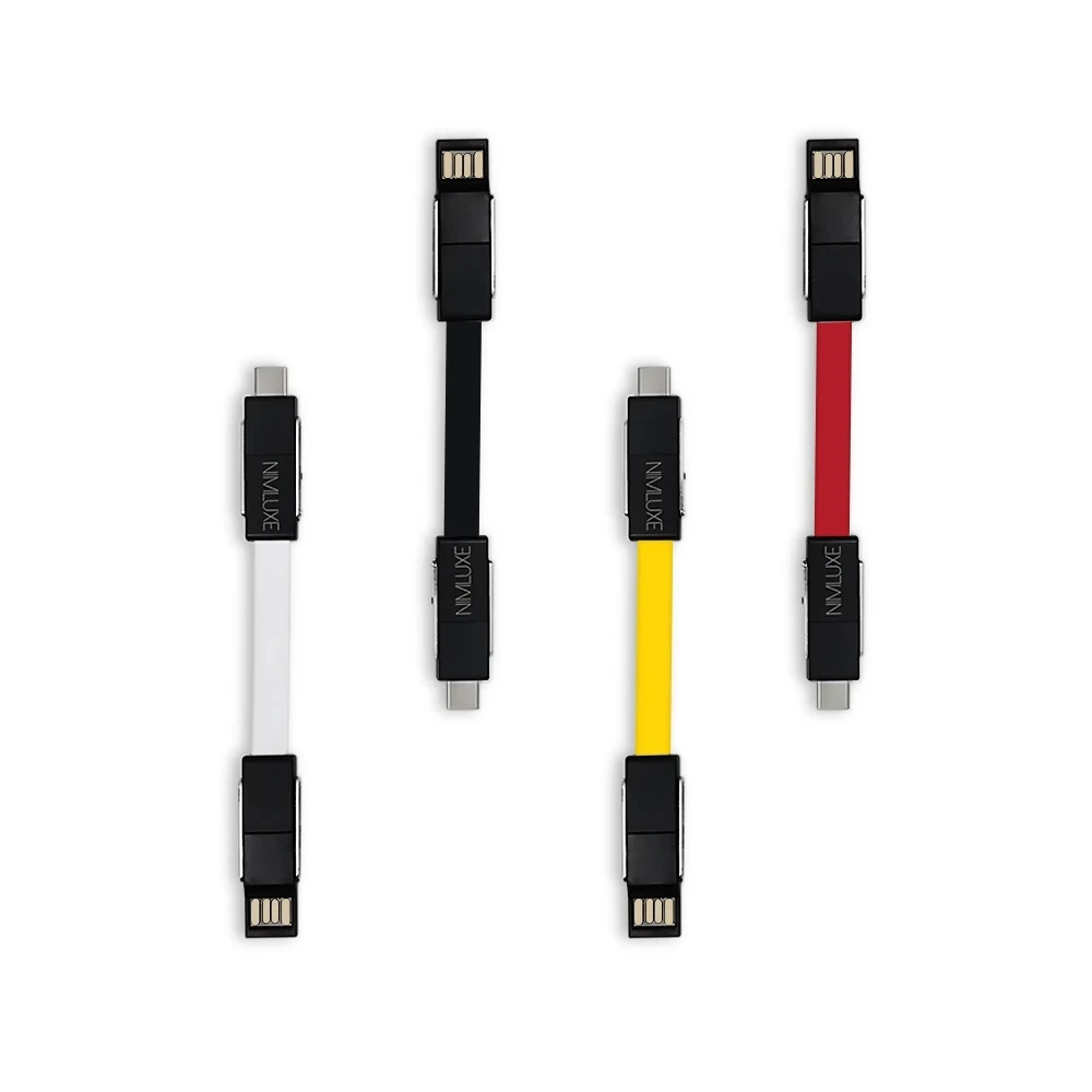 

Nimluxe Portable 6 In 1E-charge-pro Cable for USB Type C Cable Fast Charger USB-C Charging Data Cable