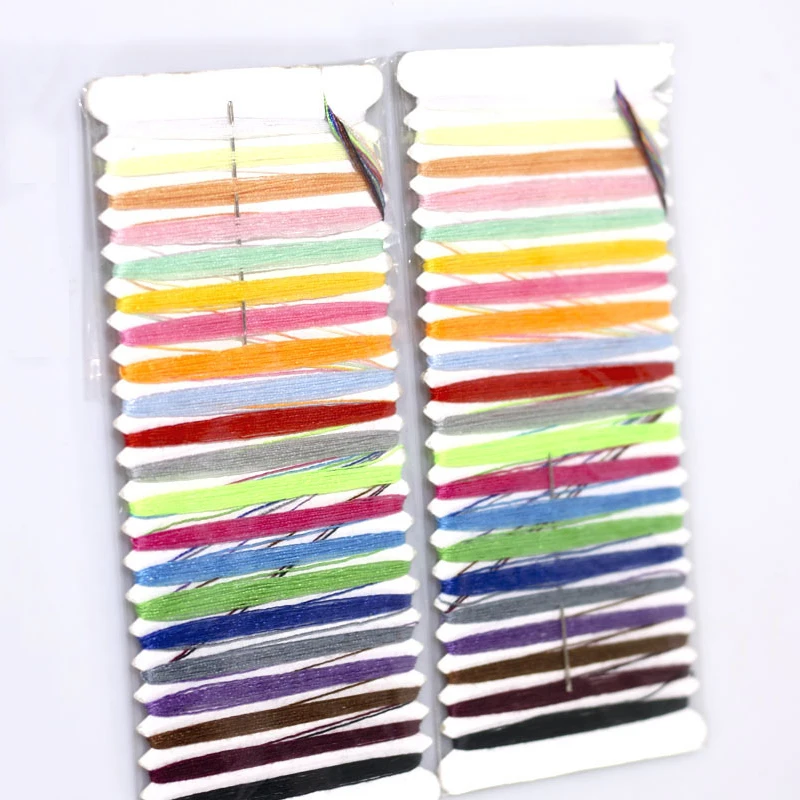 Portable Sewing Kit Thread Needle Set embroidery DIY Line Branch Threads Floss Skein Cross Stitch Travel Household Tools | Дом и сад