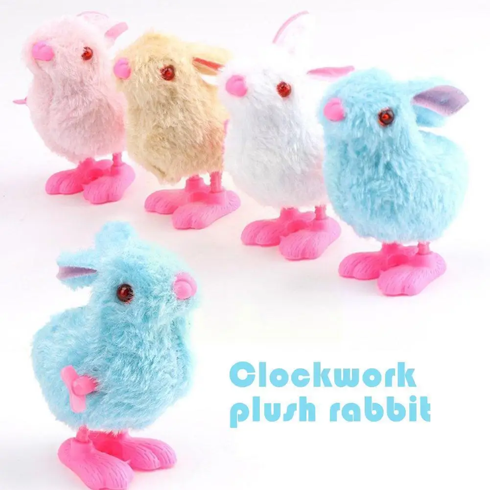 

1pc Plush Bunny Toys Child Stuffed Toys Hopping Wind Festival Toy Up Rabbit Educational Gift Color Gift Random Toys Easter R3b1