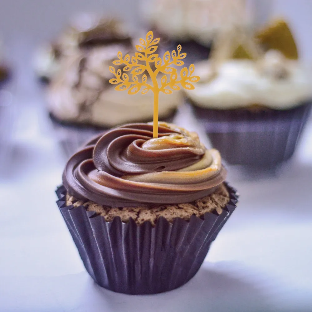 

10Pcs Unique Design Cake Toppers Birthday Cupcake Picks Creative Cake Decors