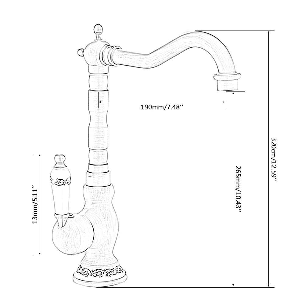 

Bathroom Faucet Antique Bronze Finish Brass Basin Sink Solid Brass Faucets Single Handle Water Mixer Taps Bath Crane