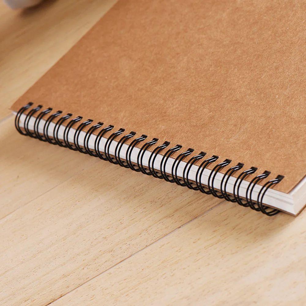 

2pcs Spiral Notebook Sketchbook Inner Blank White Paper for Painting Drawing Writing 50-Sheets