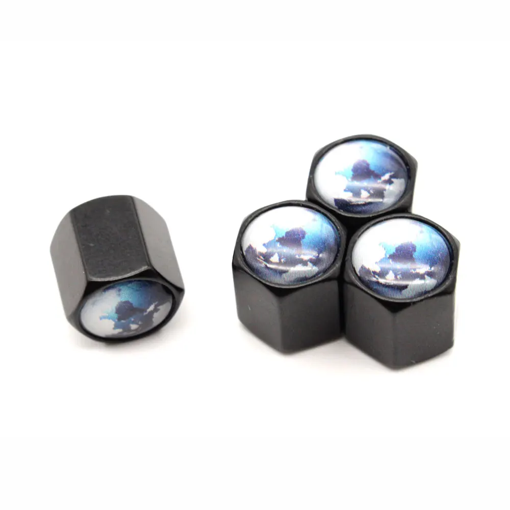 4 Pcs/Set Zinc Alloy Earth Style Tire Valve Stem Cap Wheel Air Caps for Auto Cars | Автомобили и мотоциклы