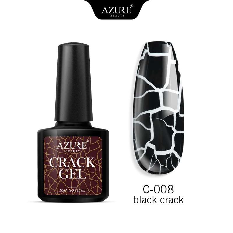 Azure beauty Crackle дизайн ногтей светодиодный гель лак замочить от длительного действия УФ-гель ноготь с эффектом трещин Гель-лак Полупостоянный Гибридный лак - Цвет: 8