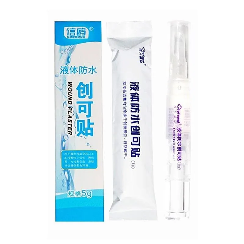 Waterproof First Aid Liquid Bandage for Small Cut Wounds Healing Gel Patch Medical Disinfecting Adhesive Hemostasis Plaster | Дом и сад