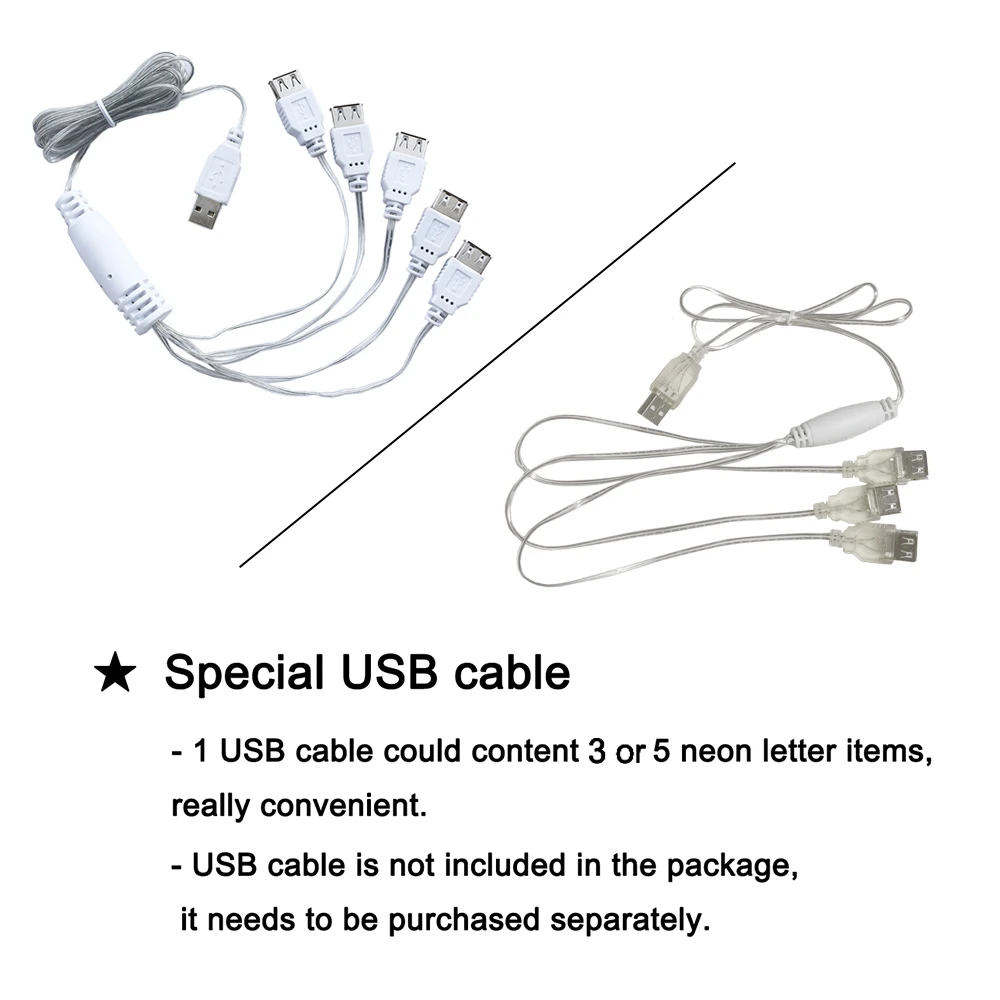 DIY светодиодные буквы алфавита светильник неоновый Батарея & USB Мощность