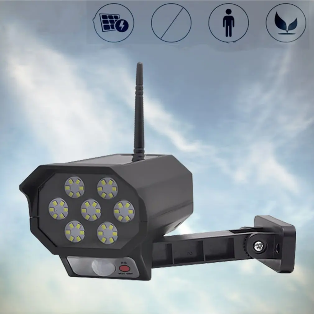 

Solar 42LED Sensor Simulation Camera Remote Control Integrated Solar Energy Human Body Sensor Street Light Monitoring Light