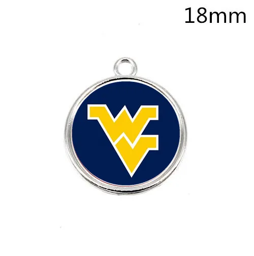 Wholesale Sports west virginia Charms Pendant For DIY Braceles& Necklace& Earrings& Key chain Jewelry Accessories 20pcs/lot
