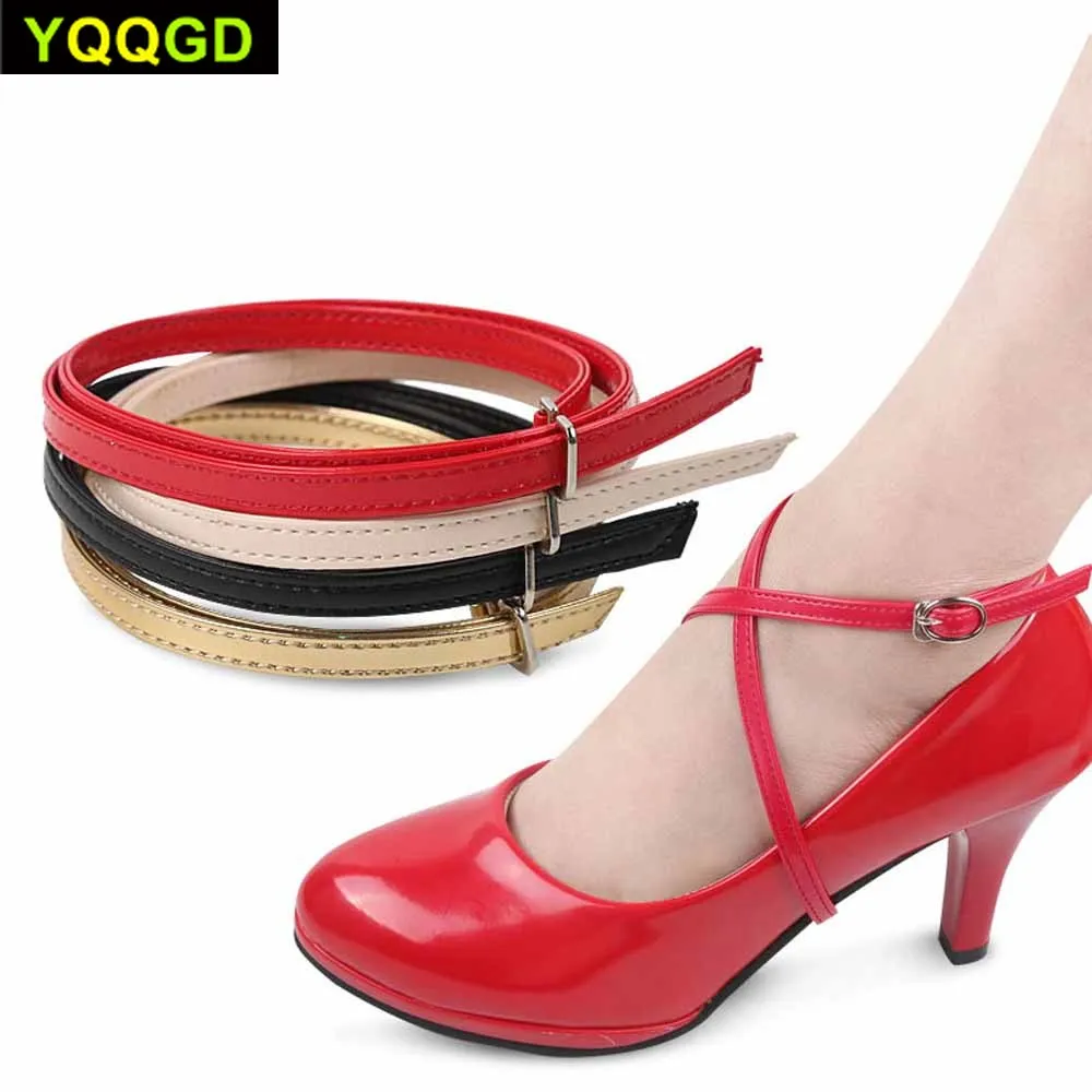 

1Pair Detachable Lady High-heeled Shoelaces,Pumps Anti-slip Shoe Straps with Buckle,Shoe Laces Replacement Accessories