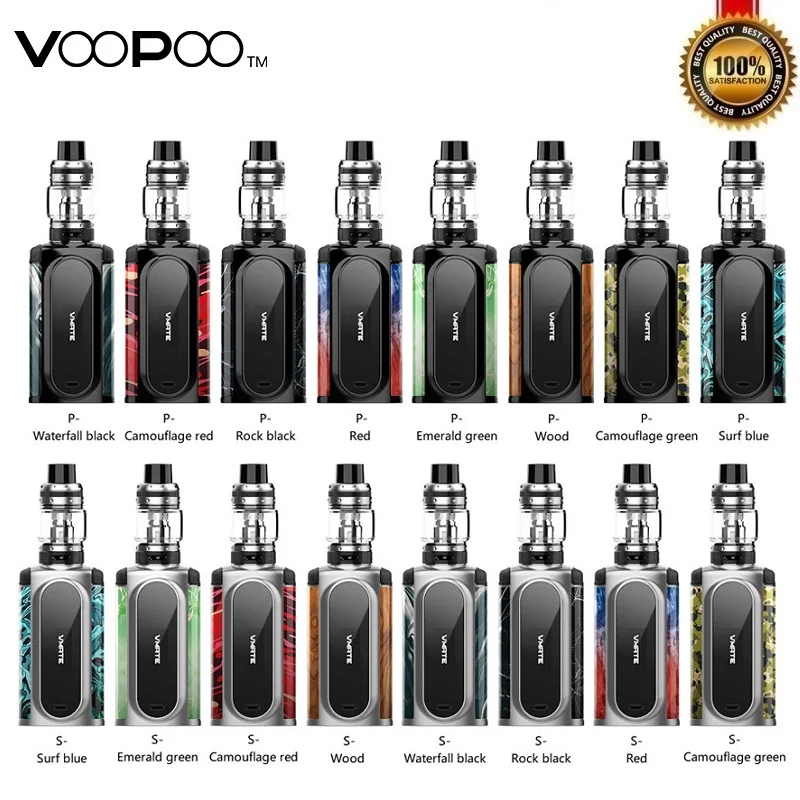 Оригинальный Voopoo Vmate Комплект 200 Вт TC коробка мод с UFORCE T1 Vape Танк питание от