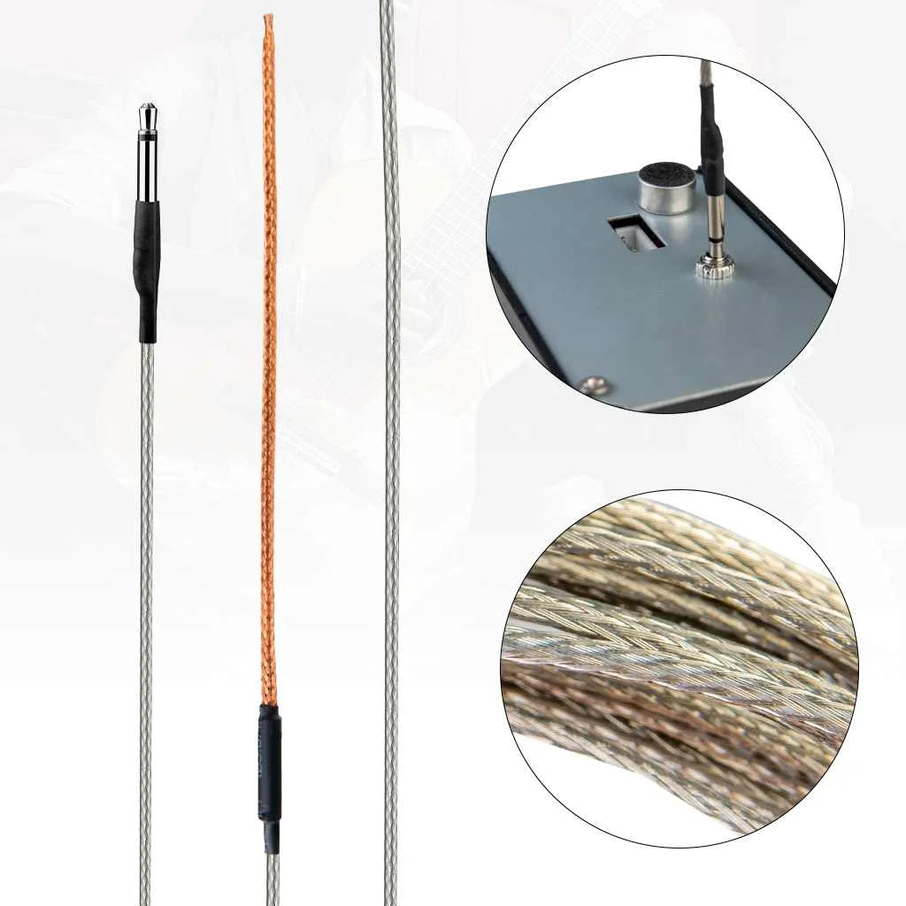 

NAOMI 10pcs Guitar pickup stick Guitar Pickups Fishman Acoustic Guitar Saddle Piezo Bridge Pickup Soft With 2.5mm Plug