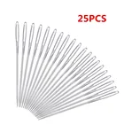 25 шт.лот вязальные шерстяные крупные тупые иглы кожаная швейная игла Золотая игла вышивка гобелен ручные швейные инструменты YJ359