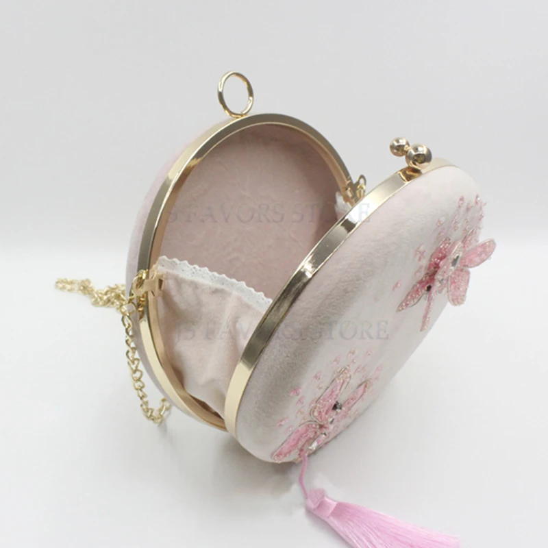 

Free shipping 1pcs Photo props perpsonal engagement marriage proposal wedding party gift Embroidered bag DIY Handmade material