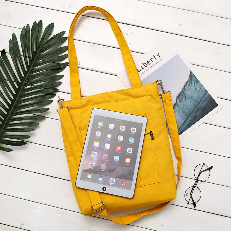 Fashion Cotton Grocery Tote Shopping Bags Canvas Solid Recyclable Bag Simple Design Healthy Hand | Багаж и сумки