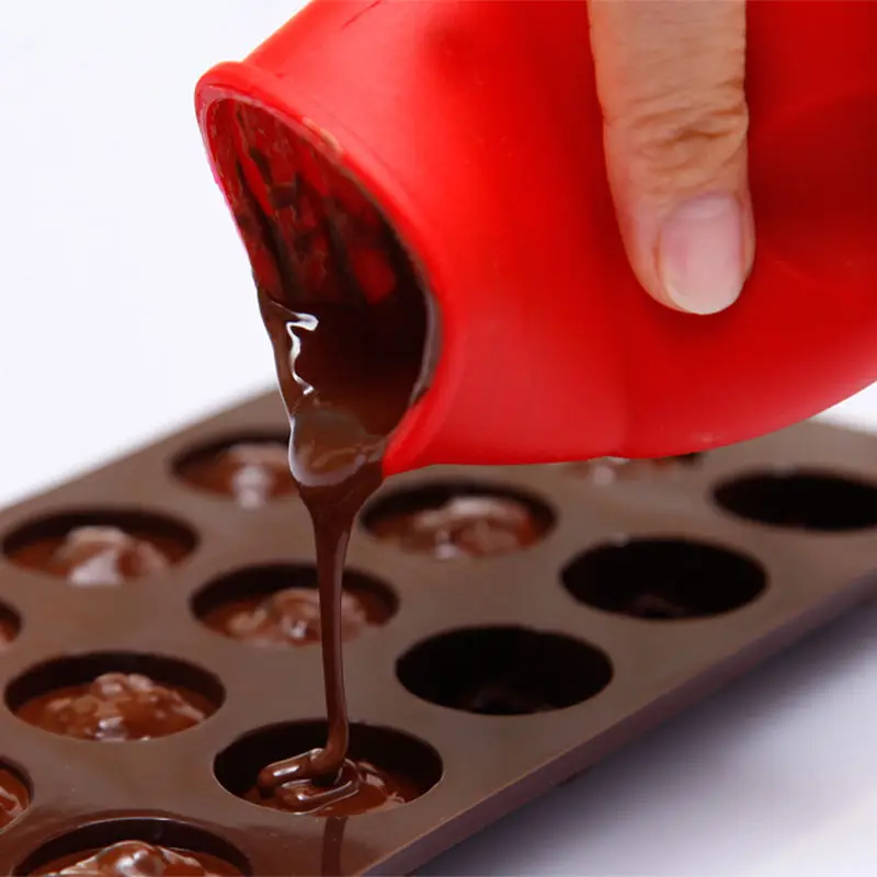 Practical silicone forms Chocolate Melting Pot Mould Butter Sauce Milk Baking Pouring for kitchen cooking tools Accessories
