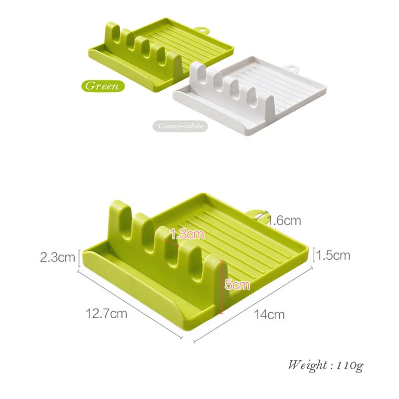 

Plastic Spoon Rest Kitchen Organizer for Fork Spatula Rack Spoon Holder Stand Tableware Storage Rack for Spoon Pot Lid Holder