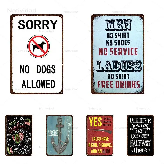 Жестяная вывеска в стиле ретро с рисунком из утюга мечта о больших никогда не