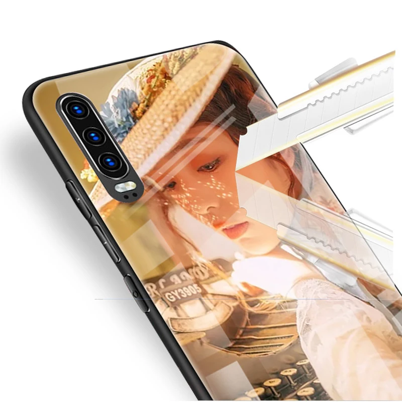 Для huawei P30 Pro P20 Lite Nova 5 5T 3e 4 4e 3i mate 30 20 Honor 20i 9X Y7 чехол на заказ фото DIY картина закаленное стекло крышка