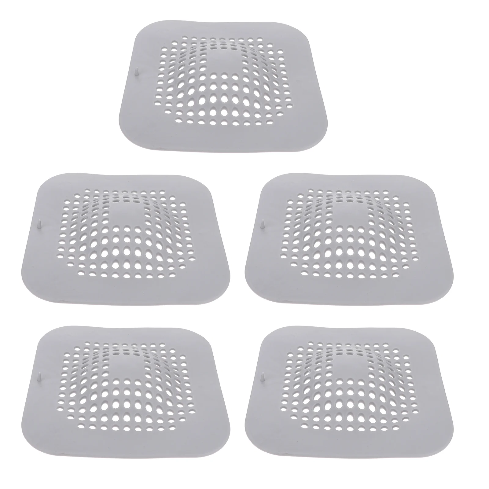 

5Pcs Kitchen Sink Filter Silicone Floor Drain Anti-Blocking Filter Cover with Suction Cups