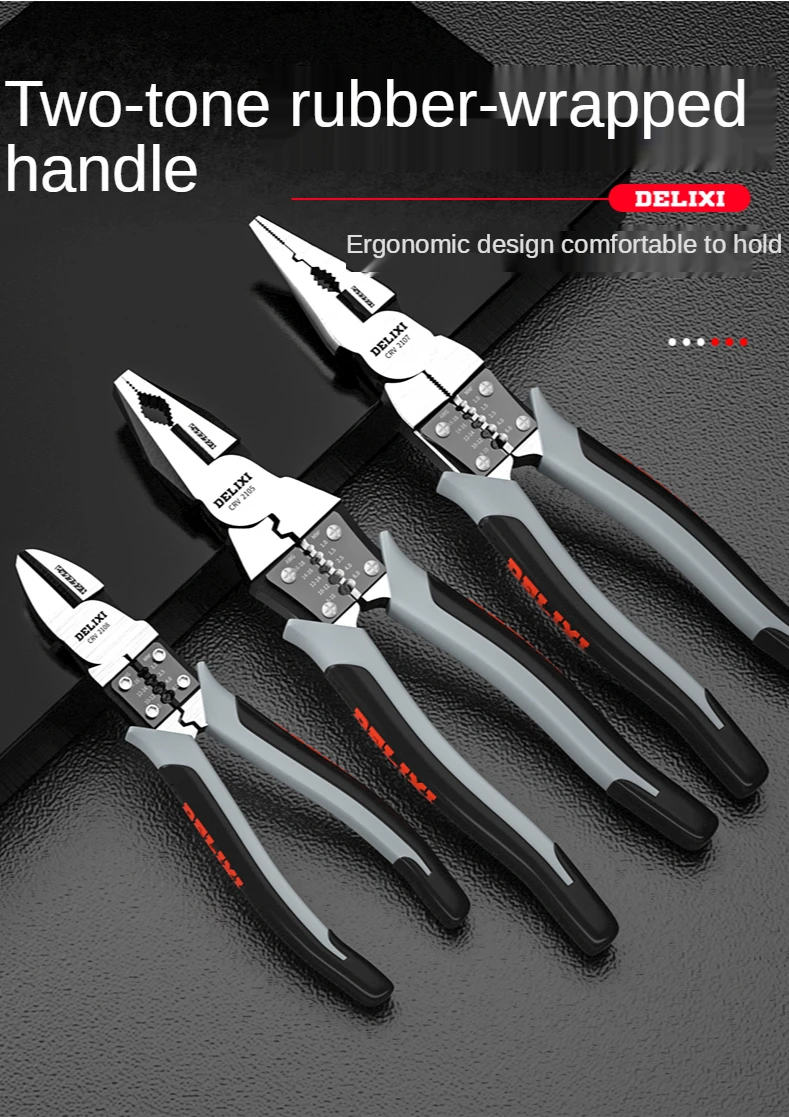

Tiger pliers multi-purpose diagonal nose pliers Needle-nosed pliers hardware tools electrician Combination pliers