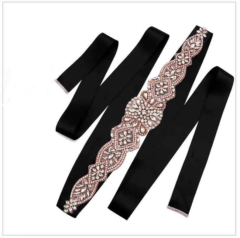 

Rhinestone Bridal Belt Crystal Wedding Belt Bridesmaid Sash Women Dress Accessories