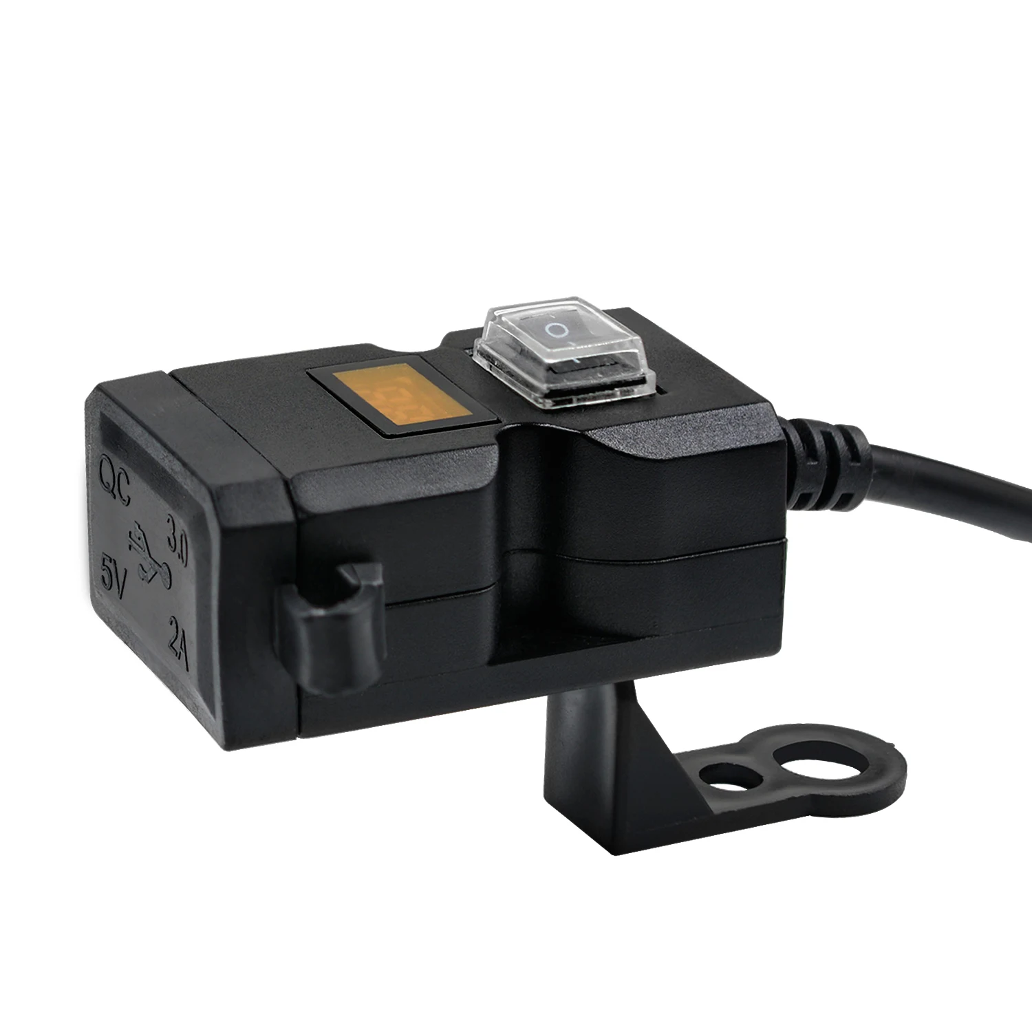 

Motorcycle USB QC3.0 Charger Upgrade Model With Output Voltage Display And Multiple Protection Functions Charger 9V-32V