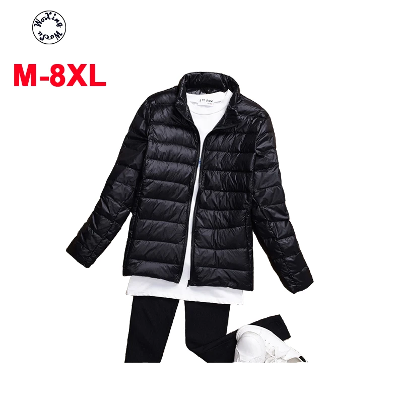 

Woxingwosu girl's down coat big yards light weight down jacket light and thin. size S to 5xl 6xl 7xl