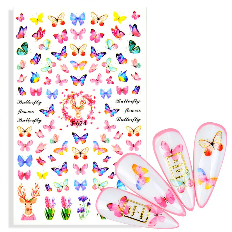 

2021 NEW Indian Ethnic Style Dream Catcher Designs 3D Nail Art Stickers Feather Series Decal Template Diy Nail Tool Decorations