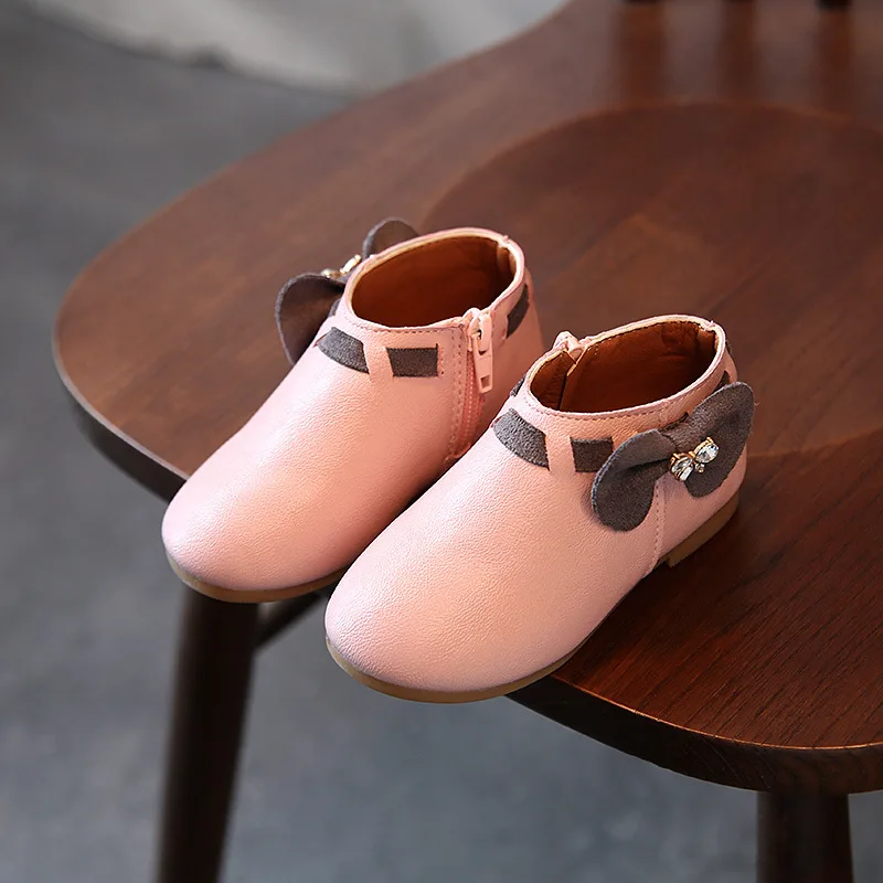 2019 Girl Children Boots Winter PU Leather Kids Boy Girls Martin Warm Shoes Sport | Детская одежда и обувь