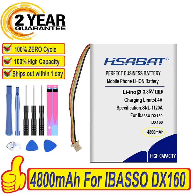 Топ-бренд 100% новый аккумулятор 4800 мАч для Ibasso DX160 батарейки DAP плеера + Бесплатные