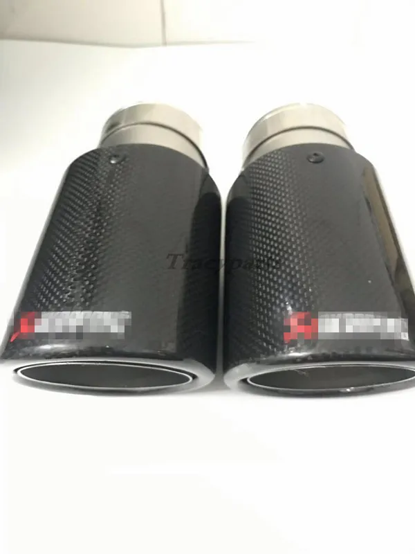 1 шт. Akrapovic гладкая ткань Глянцевая углеродная выхлопная система глушитель