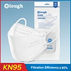 Elough 10-200 шт. KN95 маски для лица CE ffp2mask FFP2 Белый защитный чехол с принтами 