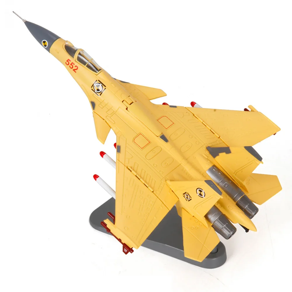 1/100 весы сплава модели самолетов в китайском стиле ВВС J-15 перевозчика на основе