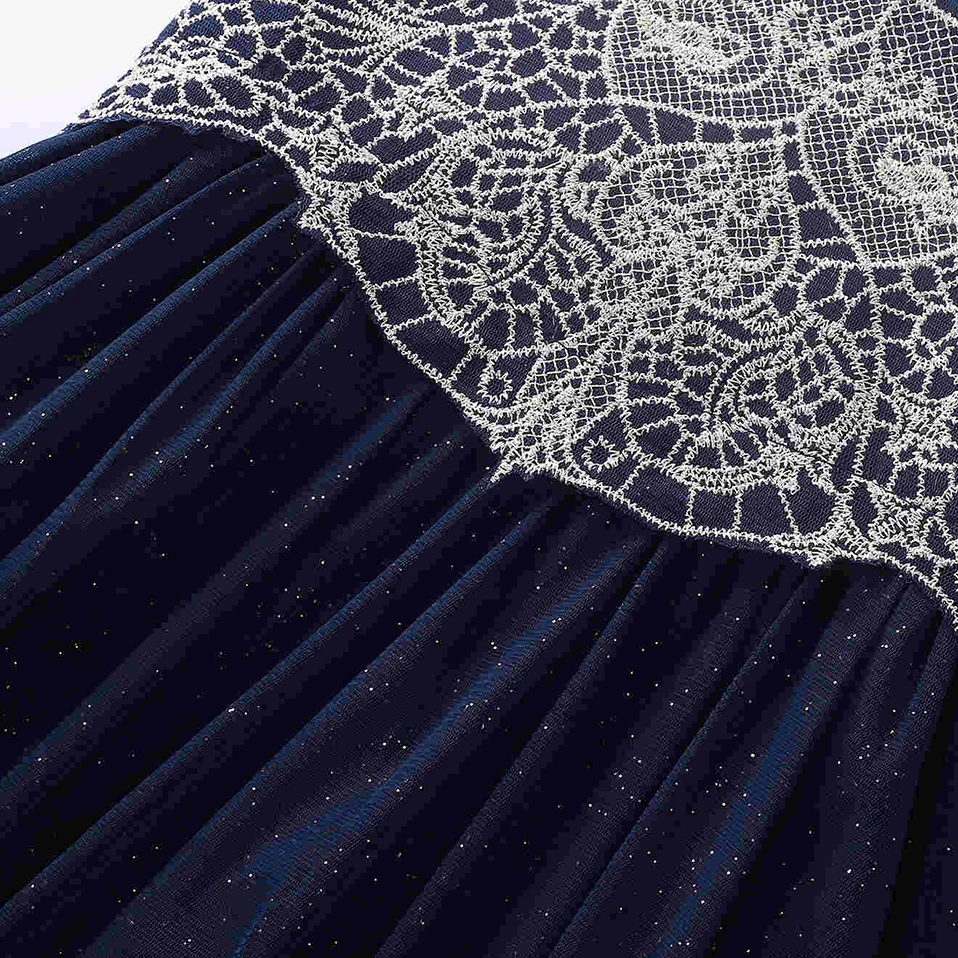 Pettigirl Children Kids Girls Summer Vintage Floral Party Birthday Princess Lace Dresses Fashion Clothes Age 2 3 4 56 7 8 10Year | Детская