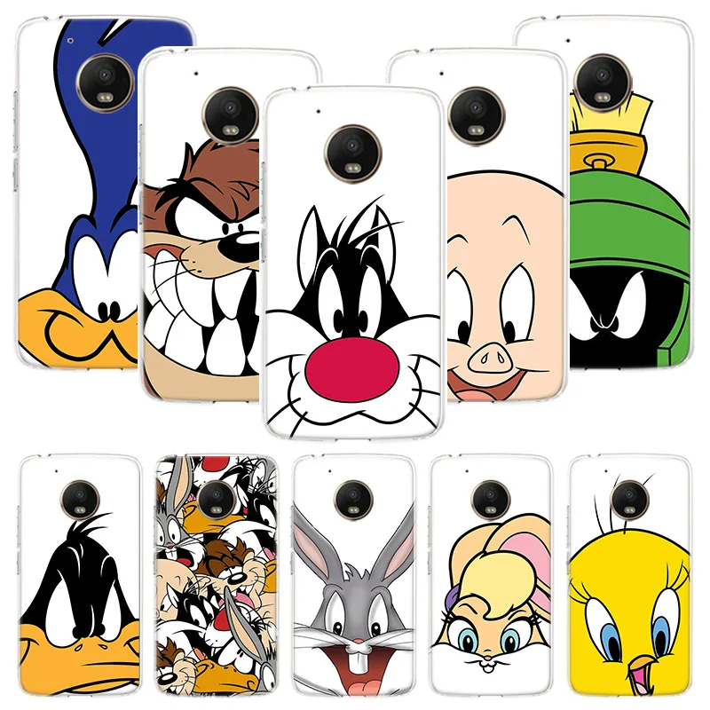 Чехол для телефона с забавным мультяшным кроликом Motorola Moto G9 G8 G7 G6 G5 E6 E5 E4 Plus Play Power