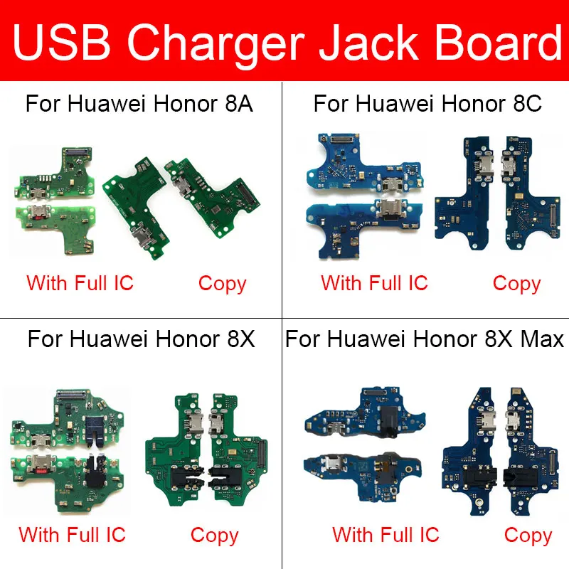 Зарядное устройство USB разъем Jack Плата для Huawei Honor 8A Pro 8C 8X Max порт зарядки док