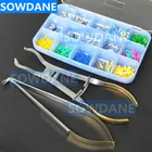 Стоматологический металлический матричное кольцо Delta, резиновый эластичный клин, пластиковый деревянный Клин