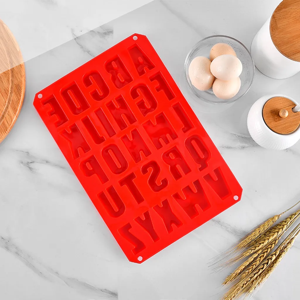 26 English Alphabet Letters Chocolate Silicone Mould Cake Mold Candy Fondant Molds Baking Accessories Kitchen baking mould | Дом и сад