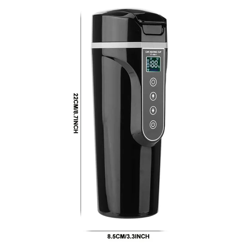 420ML Portable Car Heating Cup Stainless Steel Water Warmer Bottle Home Dual Use Electric Kettle Travel Thermoses 12V 24V | Автомобили и